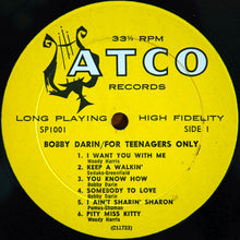 Load image into Gallery viewer, Bobby Darin : For Teenagers Only (LP, Album, Mono, Gat)