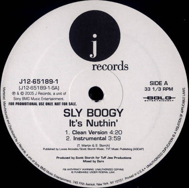 Sly Boogy : It's Nuthin' (12