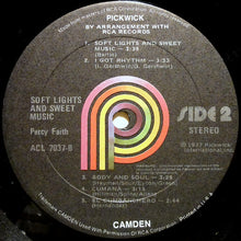 Load image into Gallery viewer, Percy Faith &amp; His Orchestra : Soft Lights And Sweet Music (LP, RE)