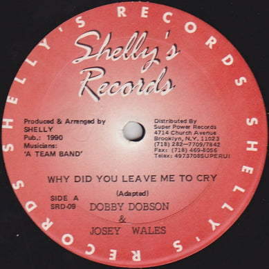 Dobby Dobson & Josey Wales : Why Did You Leave Me To Cry (12
