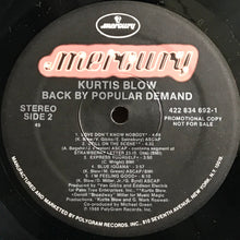 Load image into Gallery viewer, Kurtis Blow : Back By Popular Demand (LP, Promo)