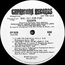 Load image into Gallery viewer, Maxayn : Bail Out For Fun! (LP, Album, Promo)