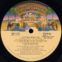 Load image into Gallery viewer, The Ritchie Family : Give Me A Break (LP, Album, Promo)