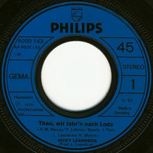 Load image into Gallery viewer, Vicky Leandros : Theo, Wir Fahr'n Nach Lodz  (7", Single)