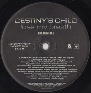 Destiny's Child Feat. T.I. & Lil Wayne : Soldier / Lose My Breath (The Remixes) (12")