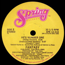 Load image into Gallery viewer, Fantasy (2) : He&#39;s Number One (12&quot;)