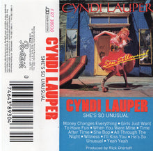 Load image into Gallery viewer, Cyndi Lauper : She&#39;s So Unusual (Cass, Album, Dol)
