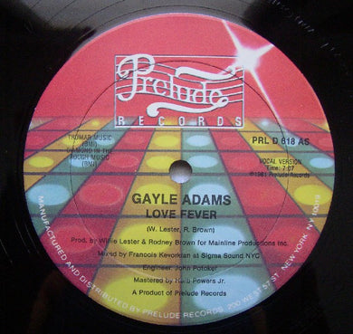 Gayle Adams : Love Fever (12