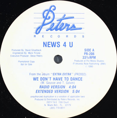 News 4 U : We Don't Have To Dance (12