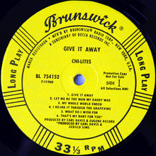 Load image into Gallery viewer, The Chi-Lites : Give It Away (LP, Album, Promo)