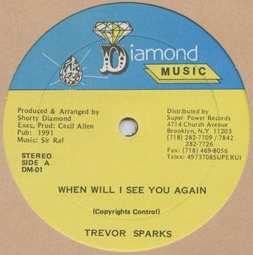 Trevor Sparks / Admiral Tibet : When Will I See You Again / Talk As Much (12