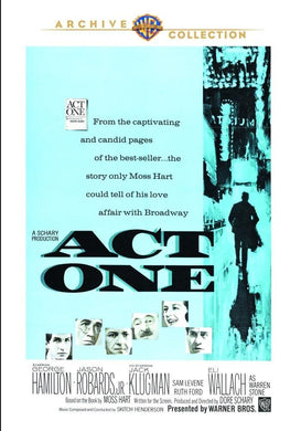 Act One - DVD - 1963  George Hamilton, Jason Robards, Jack Klugman Eli Wallach