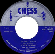 Load image into Gallery viewer, Willie Mabon and His Combo : I Don't Know / Worry Blues (7", Single)