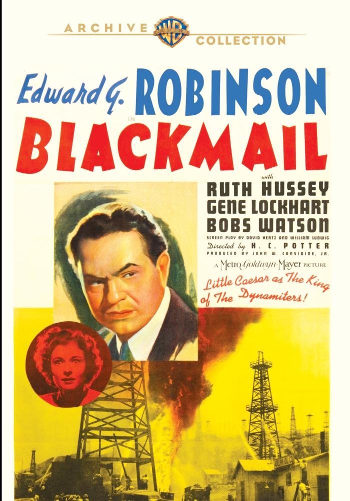 Blackmail - DVD - 1939 Edward G. Robinson, Ruth Hussey, Gene Lockhart