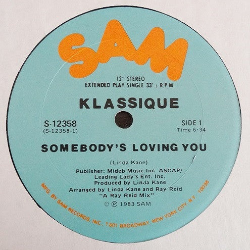 Klassique : Somebody's Loving You (12
