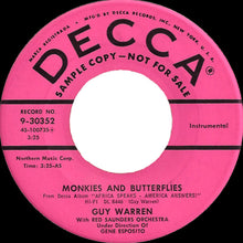 Load image into Gallery viewer, Guy Warren With Red Saunders &amp; His Orchestra Under Direction Of Gene Esposito : Monkies And Butterflies / An African's Prayer (7", Single, Promo)