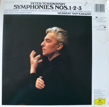 Load image into Gallery viewer, Pyotr Ilyich Tchaikovsky - Berliner Philharmoniker / Herbert Von Karajan : Symphonies No. 1 "Winter Dreams", No. 2 "Little Russian", No. 3 "Polish" (2xLP, Album, RE, Gat)