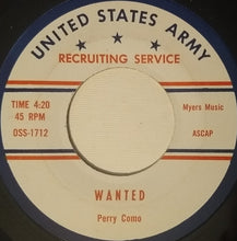 Load image into Gallery viewer, Perry Como : Wanted / Prisoner Of Love (7")