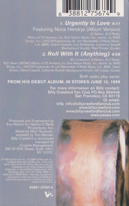 Billy Crawford Featuring Nona Hendryx : Urgently In Love (Cass, Single)