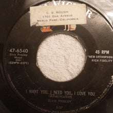 Load image into Gallery viewer, Elvis Presley : I Want You, I Need You, I Love You / My Baby Left Me  (7", Single, Hol)