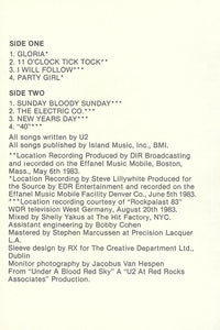 U2 : Under A Blood Red Sky (Live) (Cass, MiniAlbum, SR)