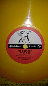 The Sandpiper Chorus, Mitch Miller & His Orchestra : The Star Spangled Banner / My Country, 'Tis Of Thee (6", Yel)