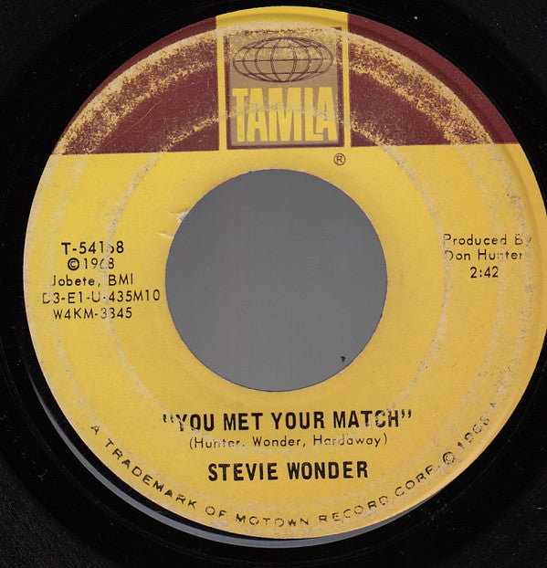 Stevie Wonder : You Met Your Match / My Girl (7