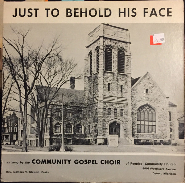 Community Gospel Choir : Just To Behold His Face (LP)