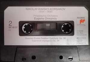 Nikolai Rimsky-Korsakov : The Philadelphia Orchestra, Anshel Brusilow, Eugene Ormandy : Shéhérazade / Russian Easter Ouverture / Capriccio Espagnol (Cass, Comp, RM)