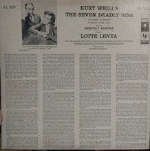 Load image into Gallery viewer, Lotte Lenya : Kurt Weill's The Seven Deadly Sins (LP, Album, Promo)