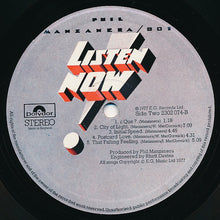 Load image into Gallery viewer, Phil Manzanera / 801 : Listen Now (LP, Album)