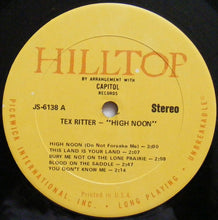 Load image into Gallery viewer, Tex Ritter : High Noon (LP, Comp, RE)