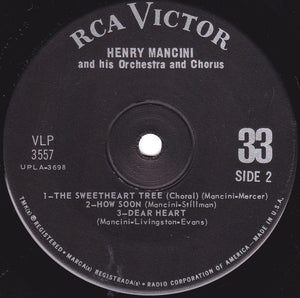 Henry Mancini And His Orchestra And Chorus : The Best Of Mancini Volume 2 (7", Jukebox)