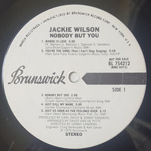 Load image into Gallery viewer, Jackie Wilson : Nobody But You (LP, Promo)