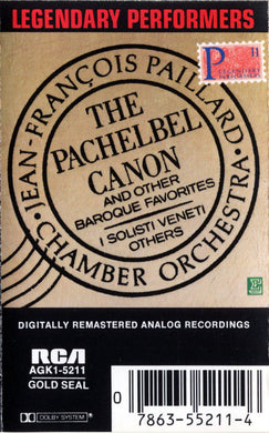Various : Orchestre De Chambre Jean-François Paillard : The Pachelbel Canon And Other Baroque Favorites (Cass, Comp, RE, Dol)
