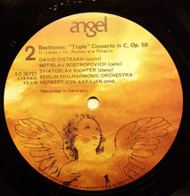Load image into Gallery viewer, Ludwig van Beethoven - Berliner Philharmoniker, David Oistrach, Mstislav Rostropovich, Sviatoslav Richter, Herbert von Karajan : The "Triple" Concerto In C (LP)