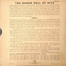 Load image into Gallery viewer, Various : Honor Roll Of Hits 1927 (7", EP, Mono)