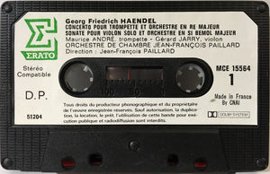 Georg Friedrich Händel, Maurice André, Gérard Jarry, Jacques Chambon, Jean-François Paillard : Concerto Pour Trompette / Sonate Pour Violon & Orchestre / 3 Concertos Pour Hautbois (Cass, RE, Dol)
