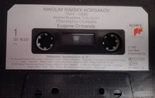 Load image into Gallery viewer, Nikolai Rimsky-Korsakov : The Philadelphia Orchestra, Anshel Brusilow, Eugene Ormandy : Shéhérazade / Russian Easter Ouverture / Capriccio Espagnol (Cass, Comp, RM)