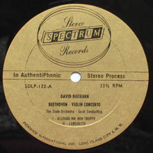 Load image into Gallery viewer, Ludwig van Beethoven, David Oistrach, Russian State Symphony Orchestra, Alexander Gauk : Beethoven Violin Concerto (LP)