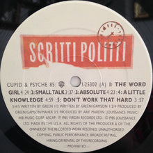 Load image into Gallery viewer, Scritti Politti : Cupid &amp; Psyche 85 (LP, Album)