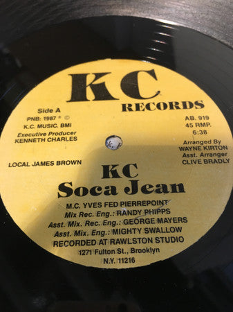 K.C. And The Internationals : KC And Soca Jean (12