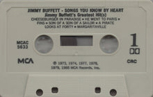 Load image into Gallery viewer, Jimmy Buffett : Songs You Know By Heart - Jimmy Buffett&#39;s Greatest Hit(s) (Cass, Comp, Club, Dol)