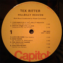 Load image into Gallery viewer, Tex Ritter : Hillbilly Heaven (LP, Album, RE, Win)