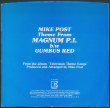 Load image into Gallery viewer, Mike Post : Theme From Magnum P.I. / Gumbus Red (7", Single)