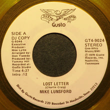 Load image into Gallery viewer, Mike Lunsford : Lost Letter (7", Promo, Yel)