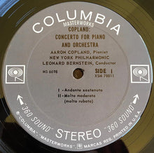 Load image into Gallery viewer, Aaron Copland / Leonard Bernstein, The New York Philharmonic Orchestra : Bernstein Conducts Copland (LP, Album, Pit)