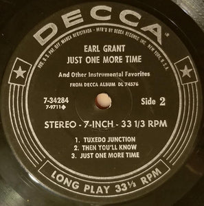 Earl Grant : Just One More Time And Other Instrumental Favorites (7", Jukebox)