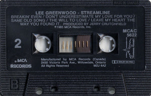 Lee Greenwood : Streamline (Cass, Album)