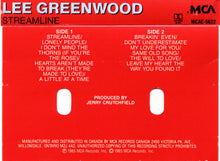 Load image into Gallery viewer, Lee Greenwood : Streamline (Cass, Album)